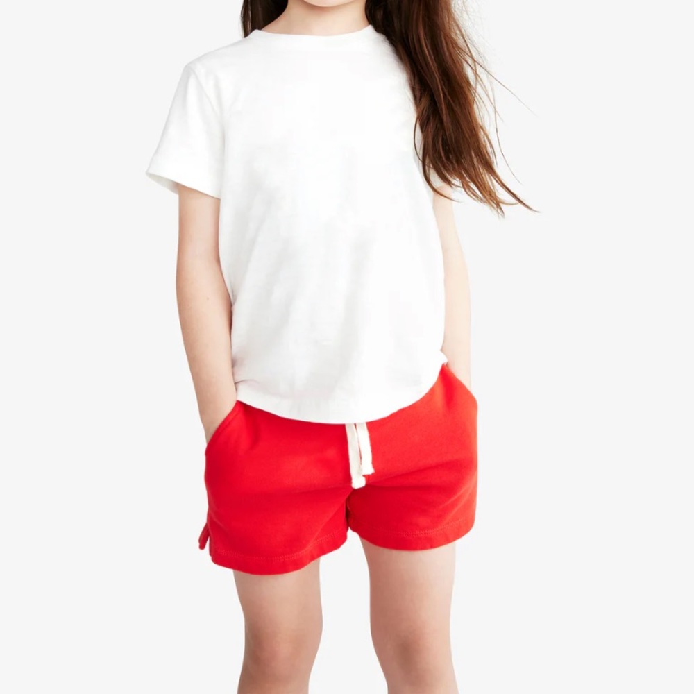 🌈 Primary pink and blue striped kids track shorts duo - Picture 4 of 5